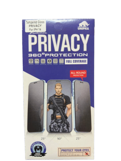 Vidrio9d Privacidad Unipha iPhone 14