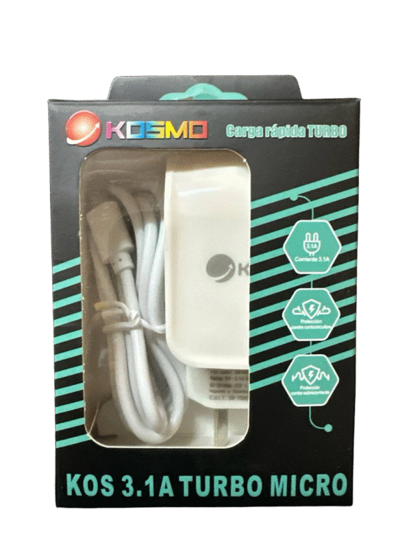 Cargador Kosmo 3.1 A TURBO V8
