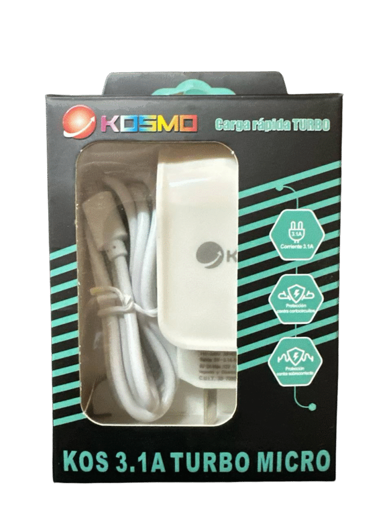 Cargador Kosmo 3.1A V8